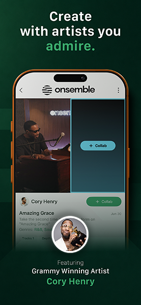 Create with artists you admire on Onsemble